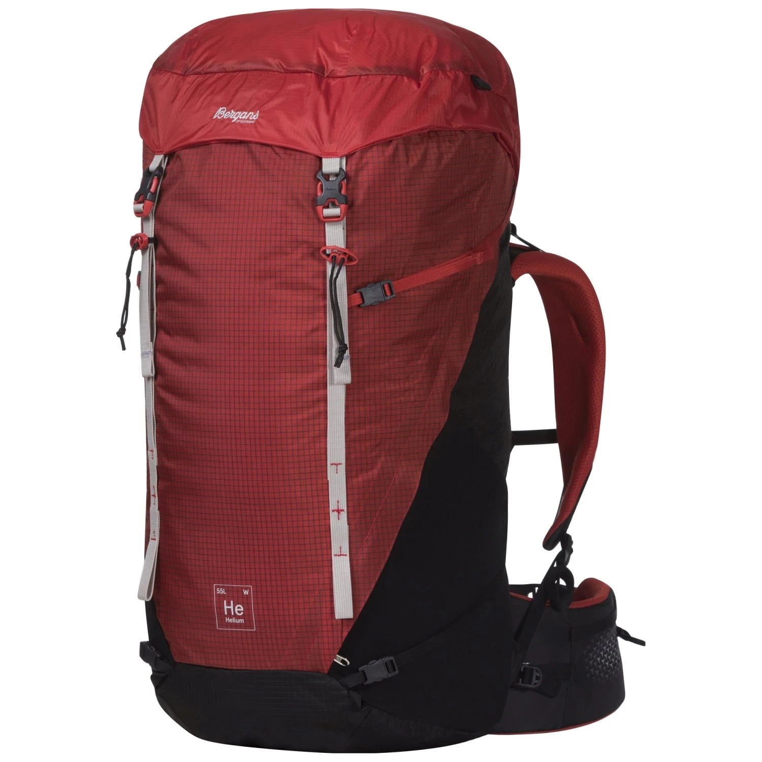 Bergans Helium V5 W 55L Rucksack (red-sand/black/aluminium)