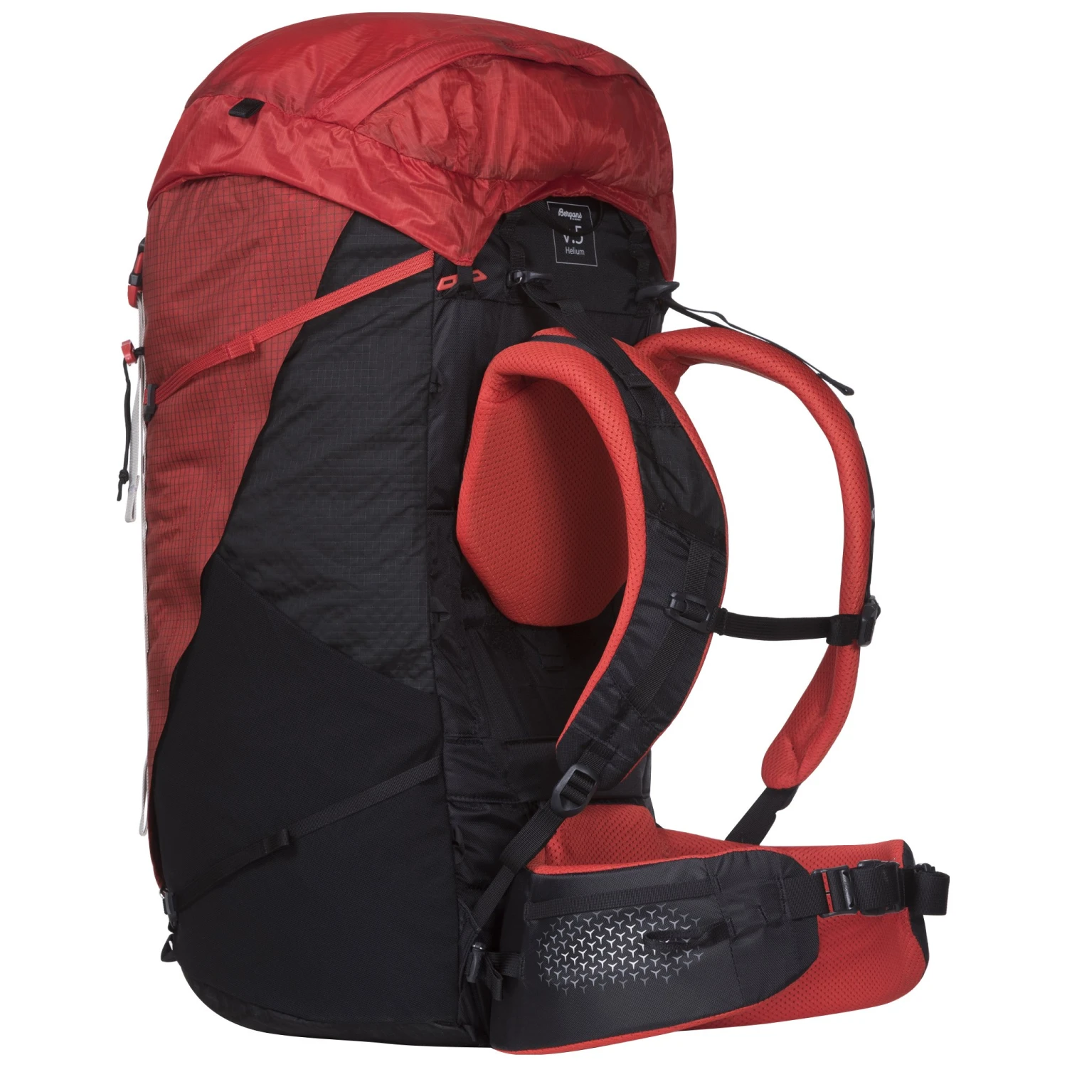 Bergans Helium V5 W 55L Rucksack (red-sand/black/aluminium) – Bild 3