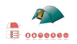 Grand Canyon Topeka 3 Zelt (blue-grass) 11 Grand Canyon Topeka 3 Zelt (blue-grass) -Gregory Exped Geschaft Grand Canyon Topeka 3 Zelt blue grass D 330008 Bild 5