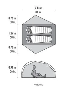 MSR Freelite 2 Zelt (green) -Gregory Exped Geschaft MSR Freelite 2 Zelt green D 11515 Bild 2