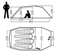 Nordisk Oppland 4 PU Zelt (dark-olive) -Gregory Exped Geschaft Nordisk Oppland 4 PU Zelt dark olive D 122078 Bild 5
