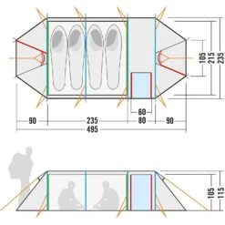 Tatonka Alaska PU 4 Zelt (light-olive) -Gregory Exped Geschaft Tatonka Alaska PU 4 Zelt light olive D 2459 333 Bild 2