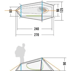 Tatonka Koli 1 Zelt (light-olive) -Gregory Exped Geschaft Tatonka Koli 1 Zelt light olive D 2401 333 Bild 2