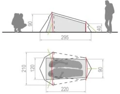 Vaude Arco 1-2P Zelt (mossy-green) -Gregory Exped Geschaft Vaude Arco 1 2P Zelt mossy green D 12257 148 Bild 2
