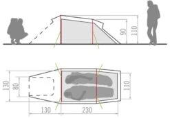 Vaude Arco 2P Zelt (mossy-green) -Gregory Exped Geschaft Vaude Arco 2P Zelt mossy green D 11496 148 Bild 4