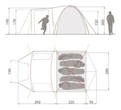 Vaude Campo Casa XT 5P Zelt (terracotta) -Gregory Exped Geschaft Vaude Campo Casa XT 5P Zelt terracotta D 14229 170 Bild 3