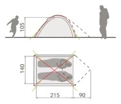 Vaude Campo Compact 2P Zelt (chute-green) -Gregory Exped Geschaft Vaude Campo Compact 2P Zelt chute green D 14219 459 Bild 3