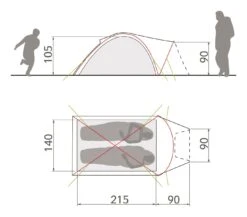 Vaude Campo Compact XT 2P Zelt (terracotta) 8 Vaude Campo Compact XT 2P Zelt (terracotta) -Gregory Exped Geschaft Vaude Campo Compact XT 2P Zelt terracotta D 14221 170 Bild 3