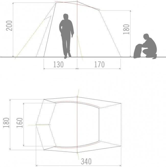 Vaude Drive Wing Zelt (linen) 4 Vaude Drive Wing Zelt (linen) – Bild 2