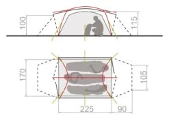 Vaude Mark 3P Zelt (green) -Gregory Exped Geschaft Vaude Mark 3P Zelt green D 14212 400 Bild 4
