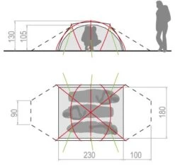 Gregory Exped Geschaft -Gregory Exped Geschaft Vaude Power Sphaerio 3P Zelt orange D 12296 227 Bild 2