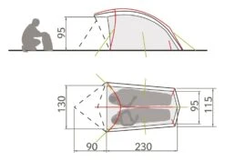Vaude Taurus 2P Zelt (buckeye) -Gregory Exped Geschaft Vaude Taurus 2P Zelt buckeye D 11498 594 Bild 4