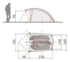 Vaude Taurus 3P Zelt (buckeye) 9 Vaude Taurus 3P Zelt (buckeye) -Gregory Exped Geschaft Vaude Taurus 3P Zelt buckeye D 11499 594 Bild 4