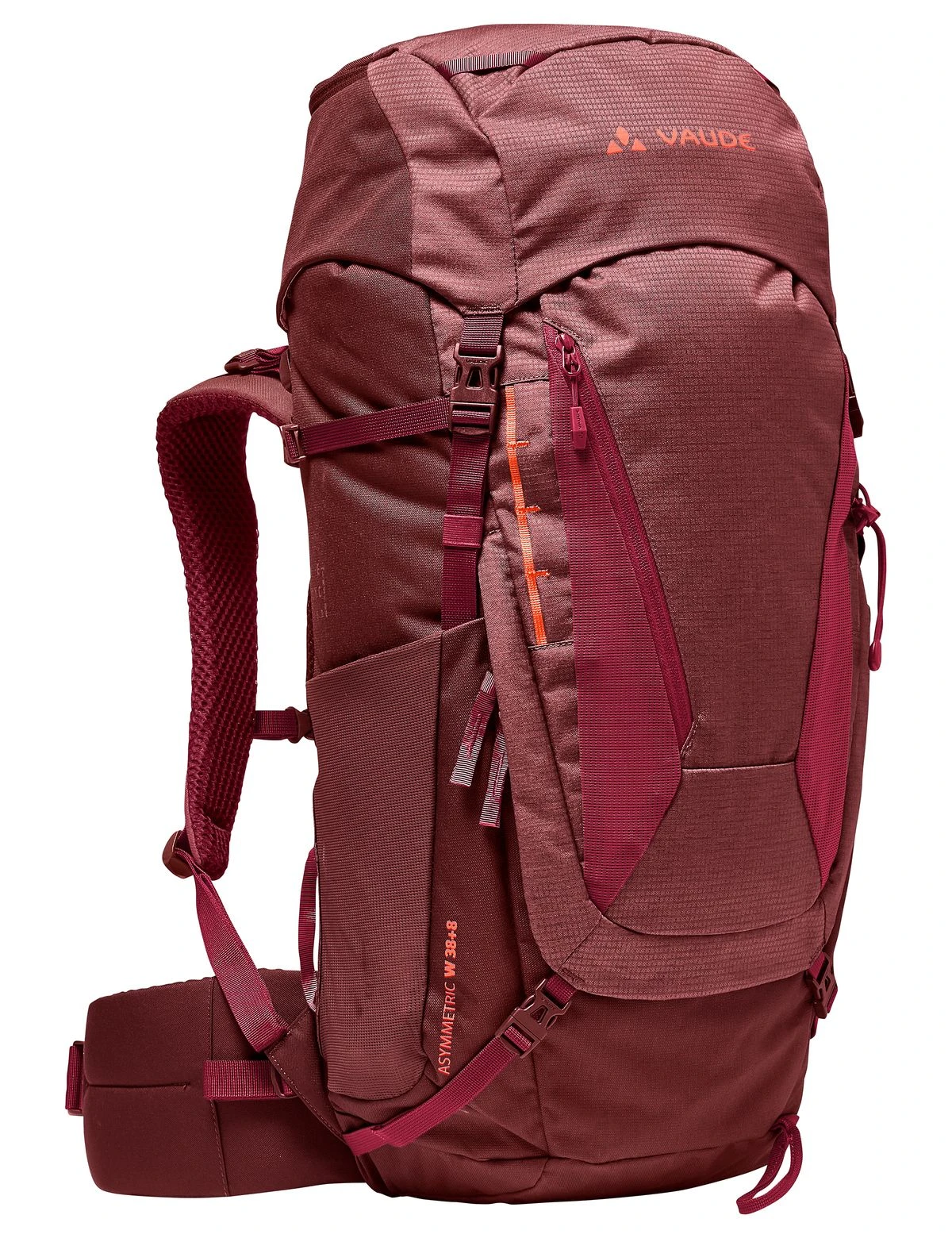 Vaude Womens Asymmetric 38+8 Rucksack (dark-cherry) 3 Vaude Womens Asymmetric 38+8 Rucksack (dark-cherry)